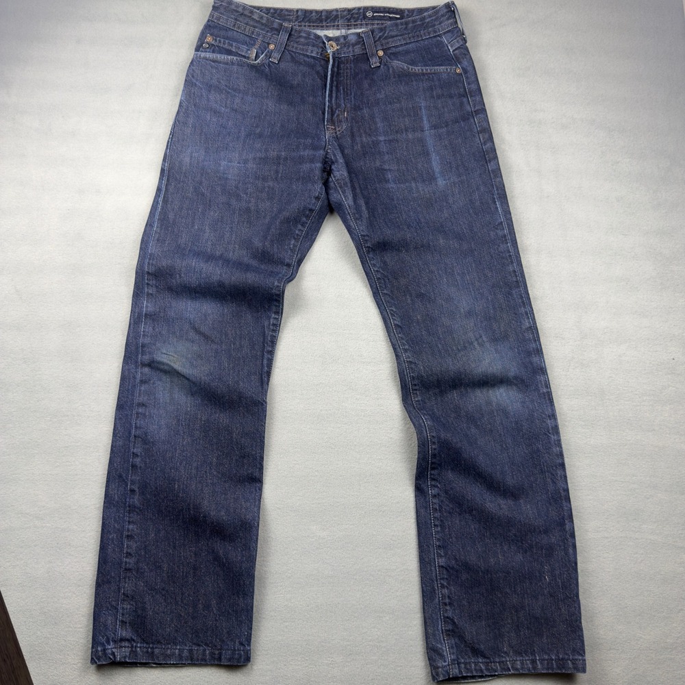 AG Adriano Goldschmied Mens Straight Leg Dark Wash Jeans 30x34